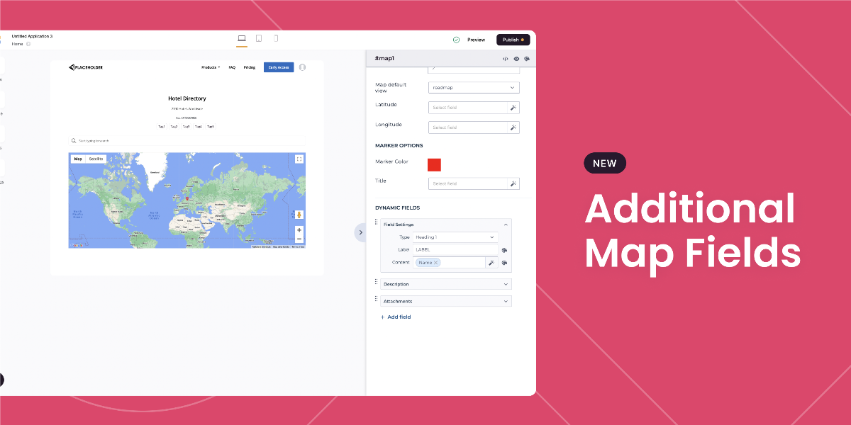 Maps - additional fields