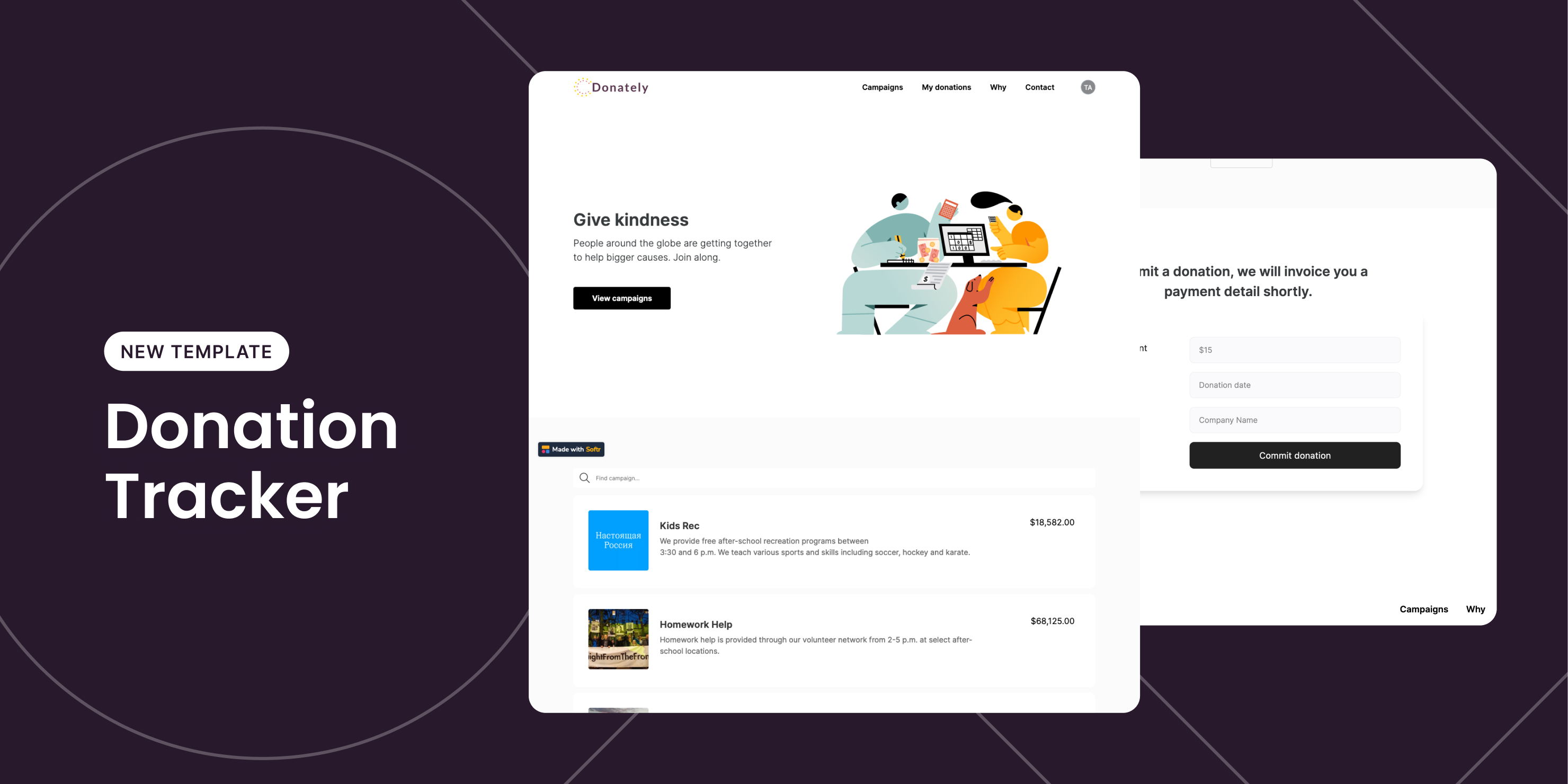 New Template: Donation Tracker