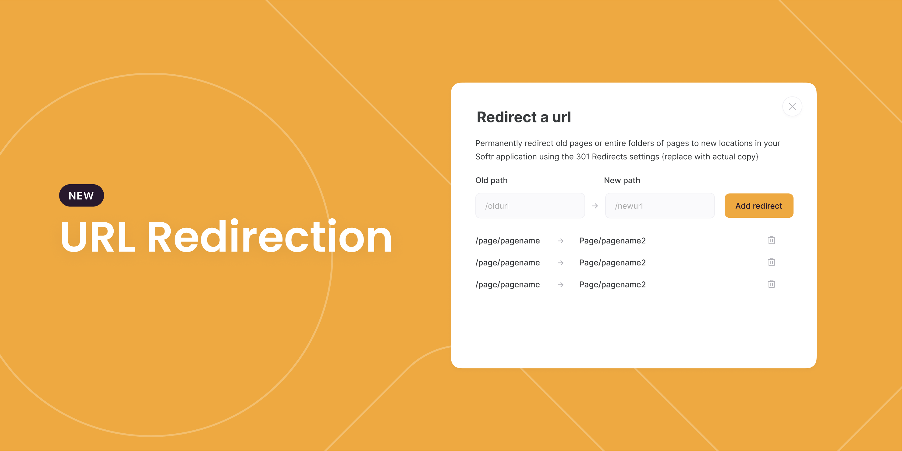 URL redirection