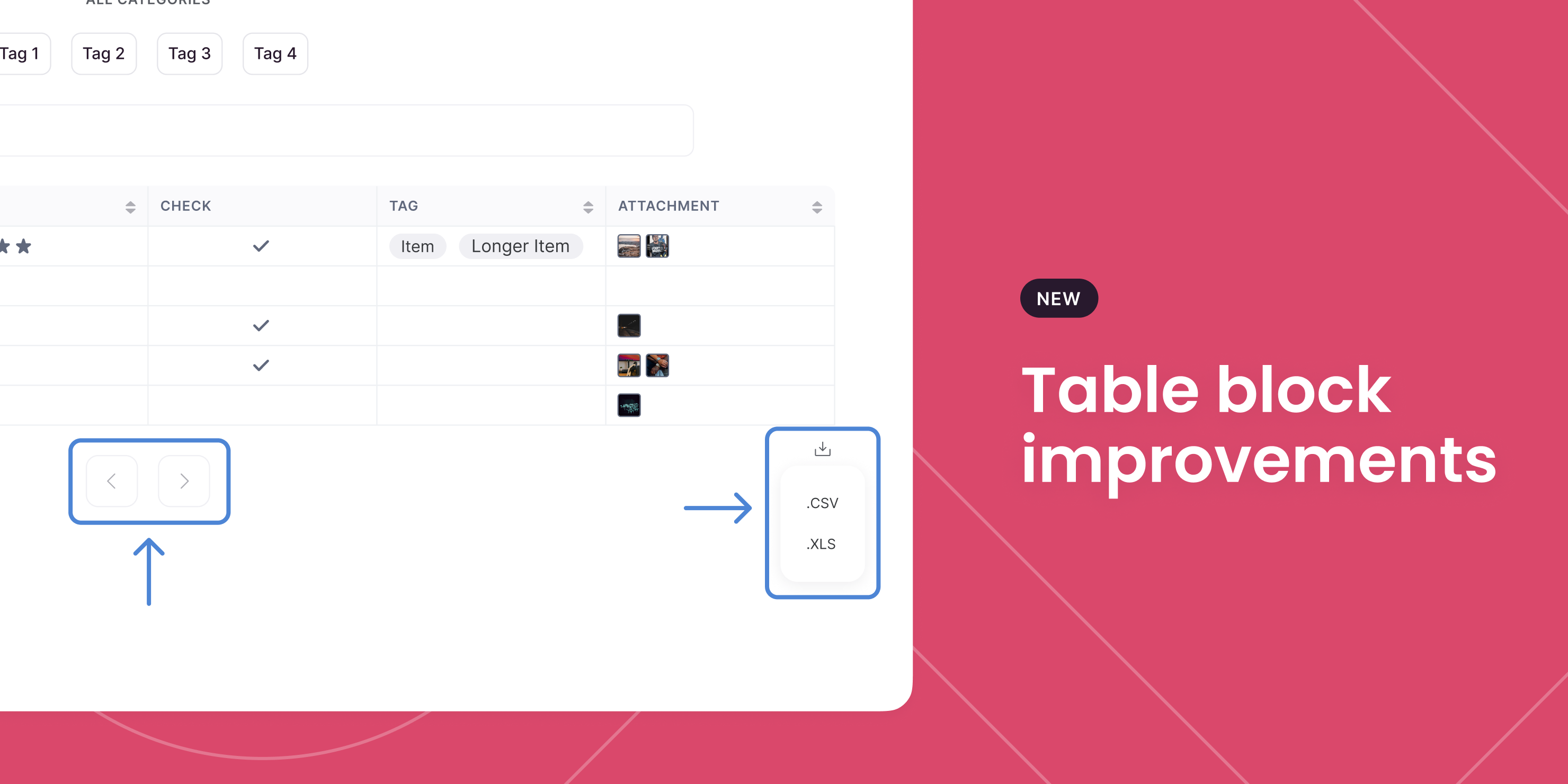 Tables get more functional