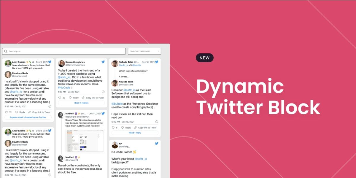 Dynamic Twitter List Block
