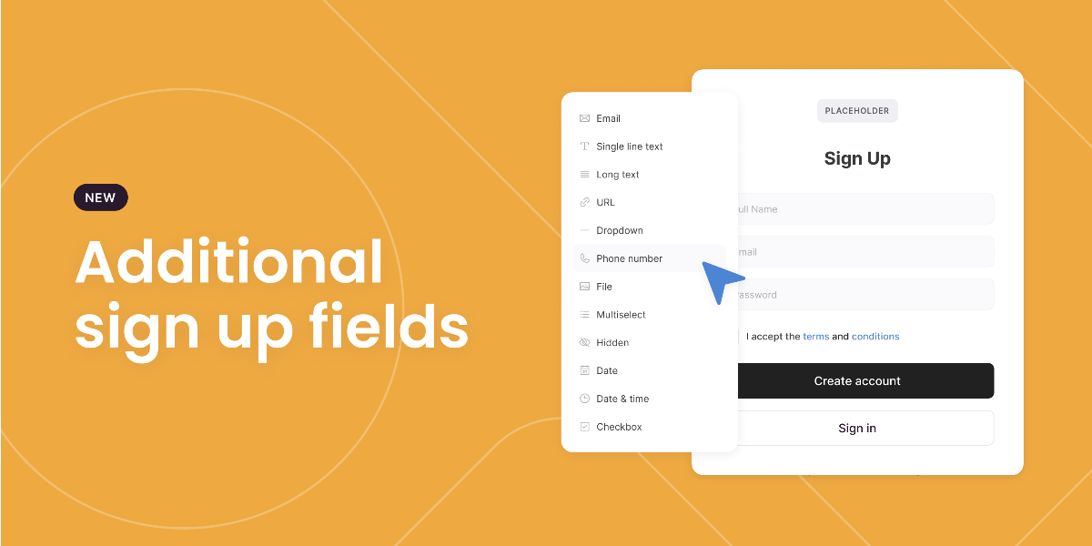 Additional Sign-up Block Fields