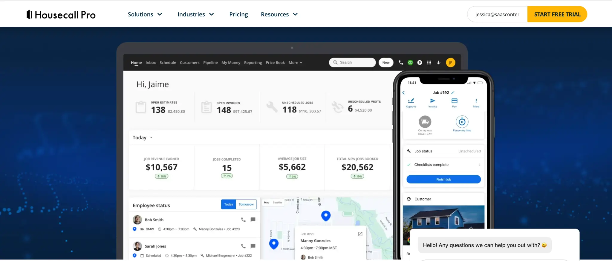 Housecall Pro interface