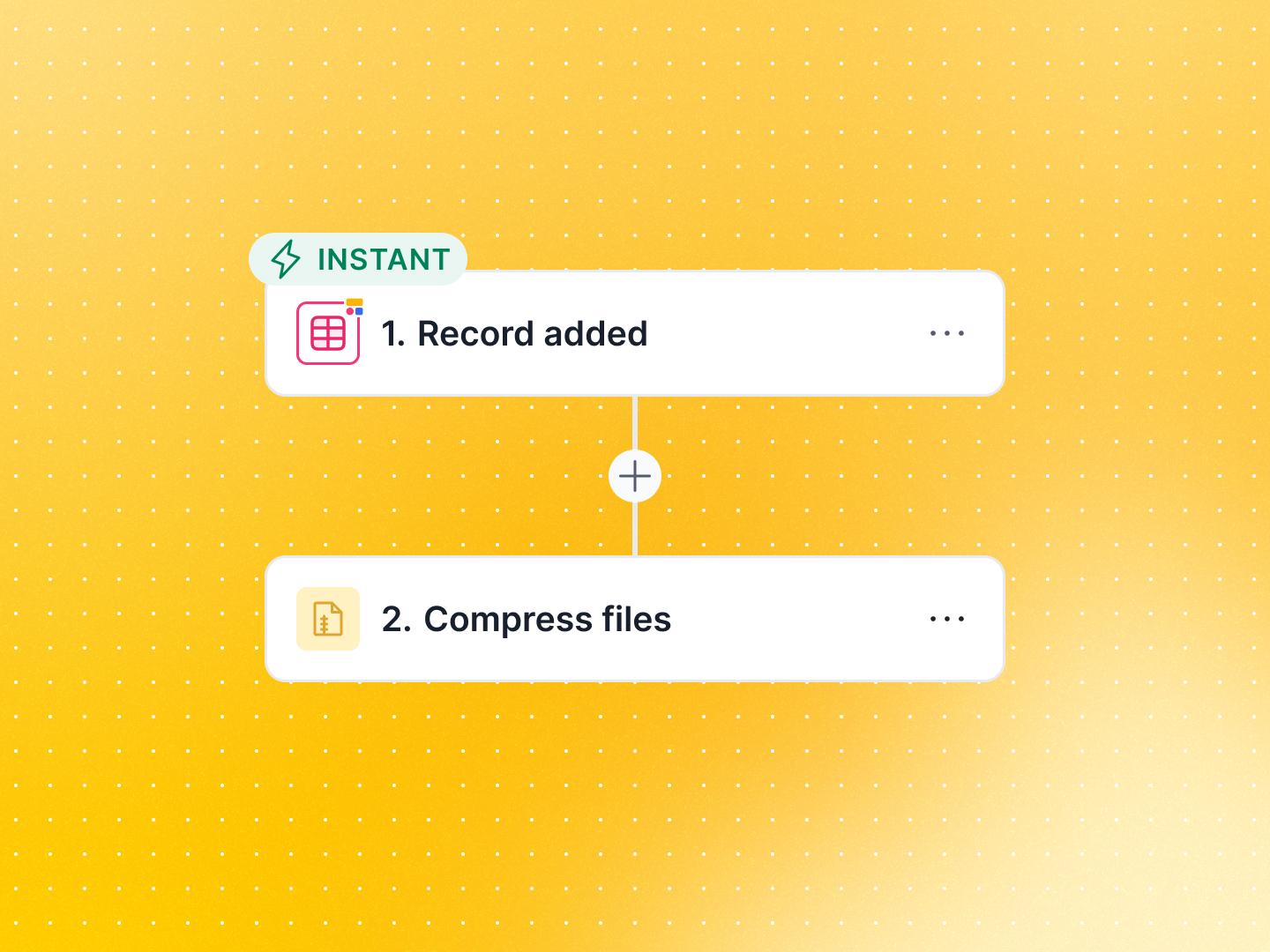 Compress files in workflows