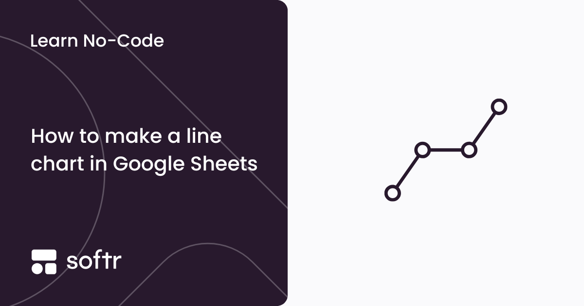 Line chart built from Google Sheets data displayed in a dashboard