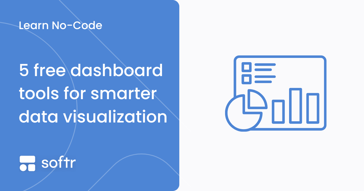 Collage of free dashboard tools for data visualization and reporting
