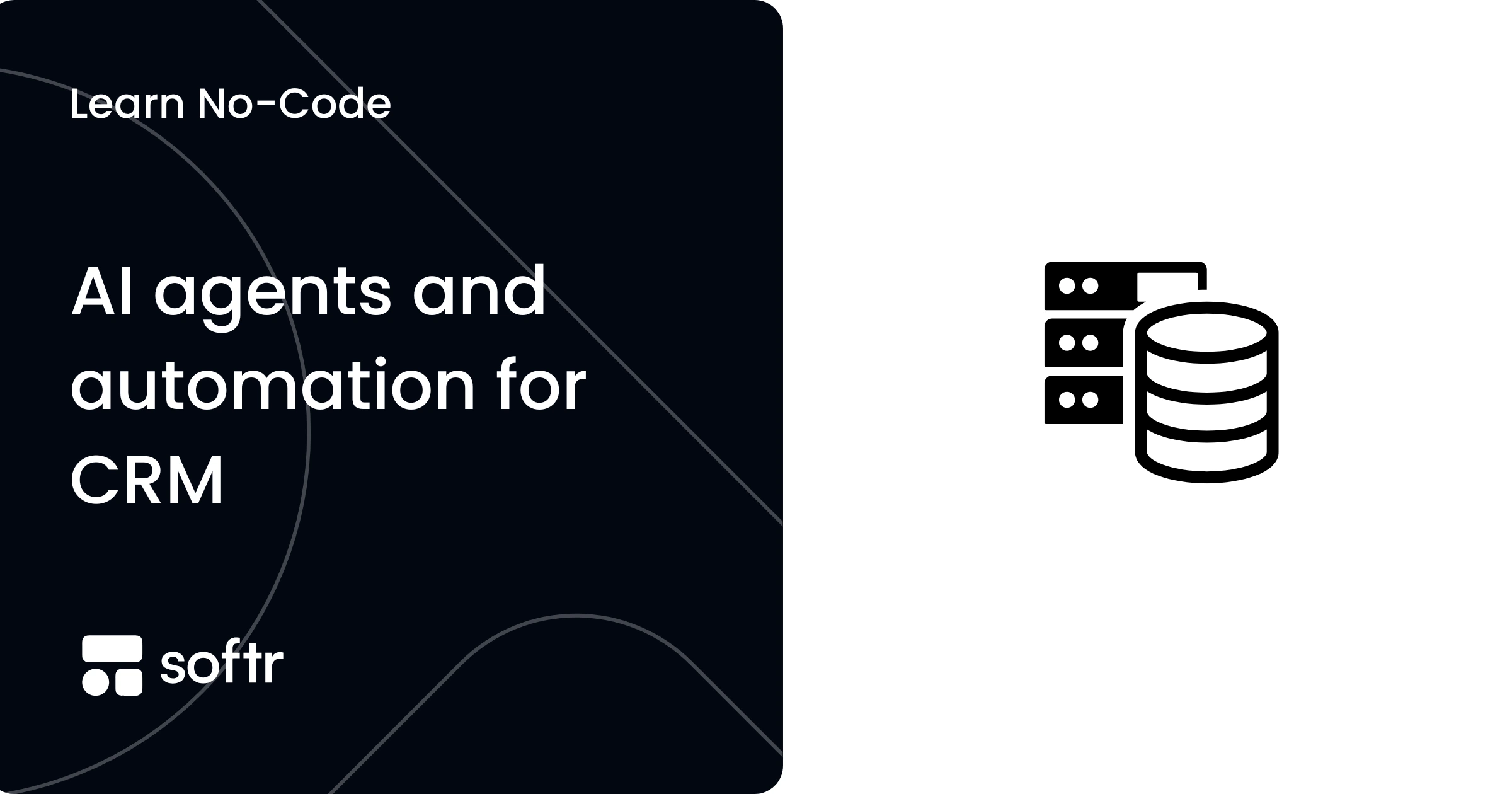 AI agents automating tasks inside a CRM built with Softr