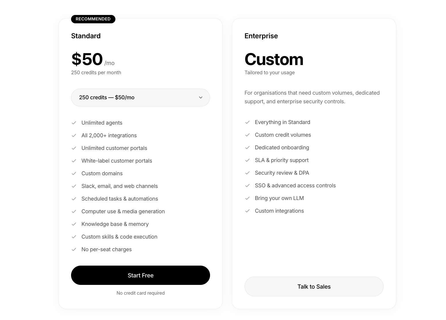 Stacker pricing tiers
