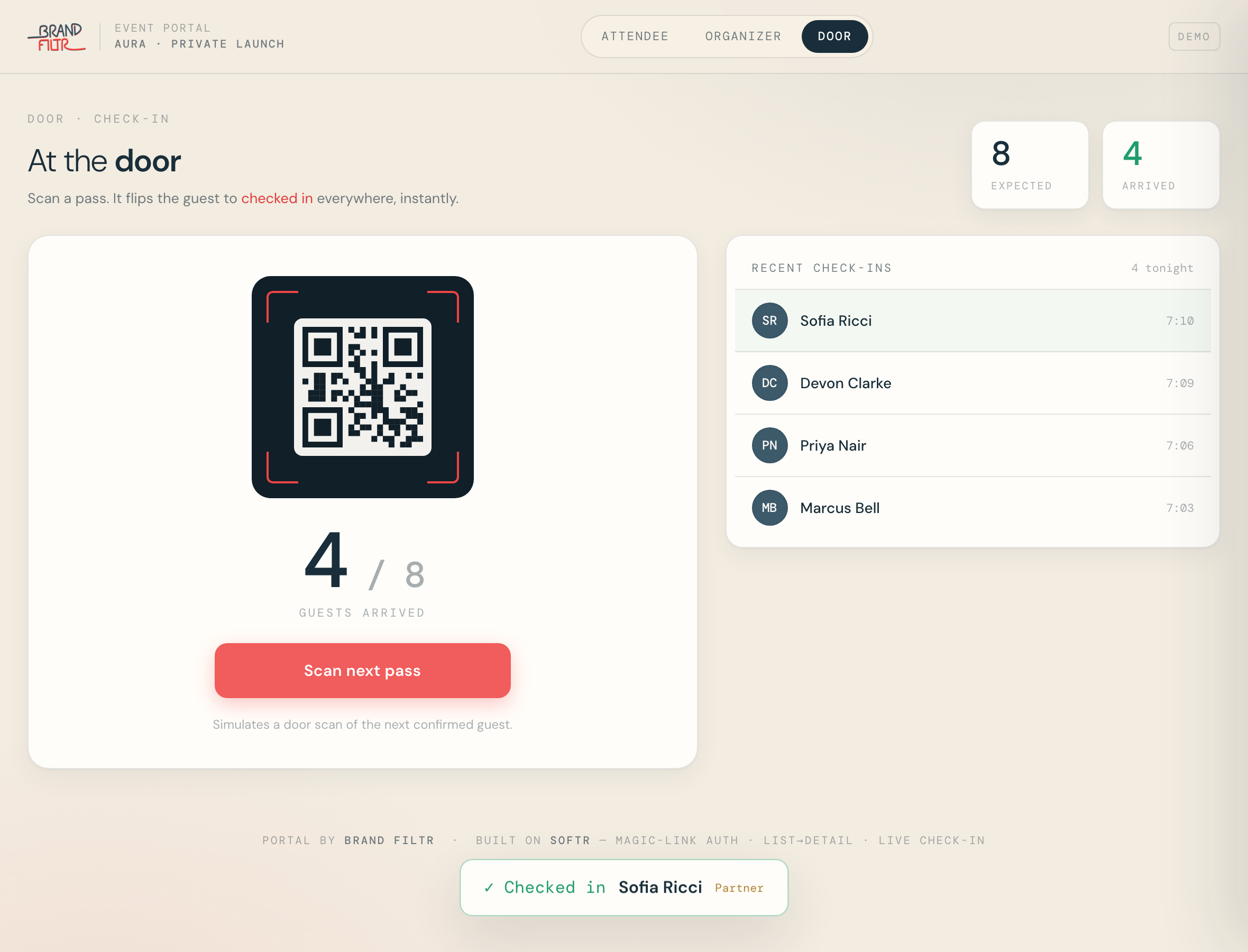 Secure RSVP — Invite-Only Event Portal with QR Check-In