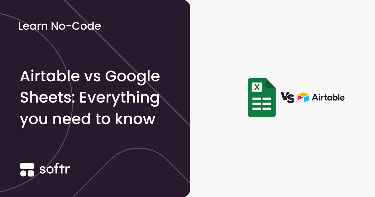 Airtable vs Google Sheets comparison cover image