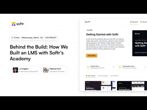 Building an LMS with Softr: Behind the Build