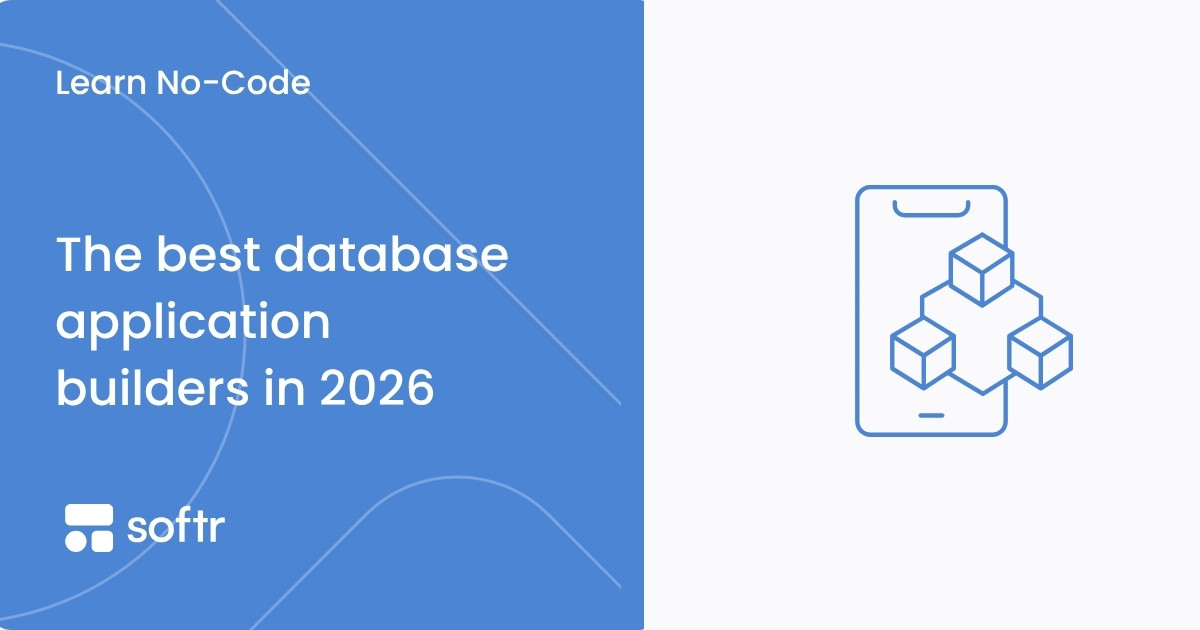 The best database application builders in 2026
