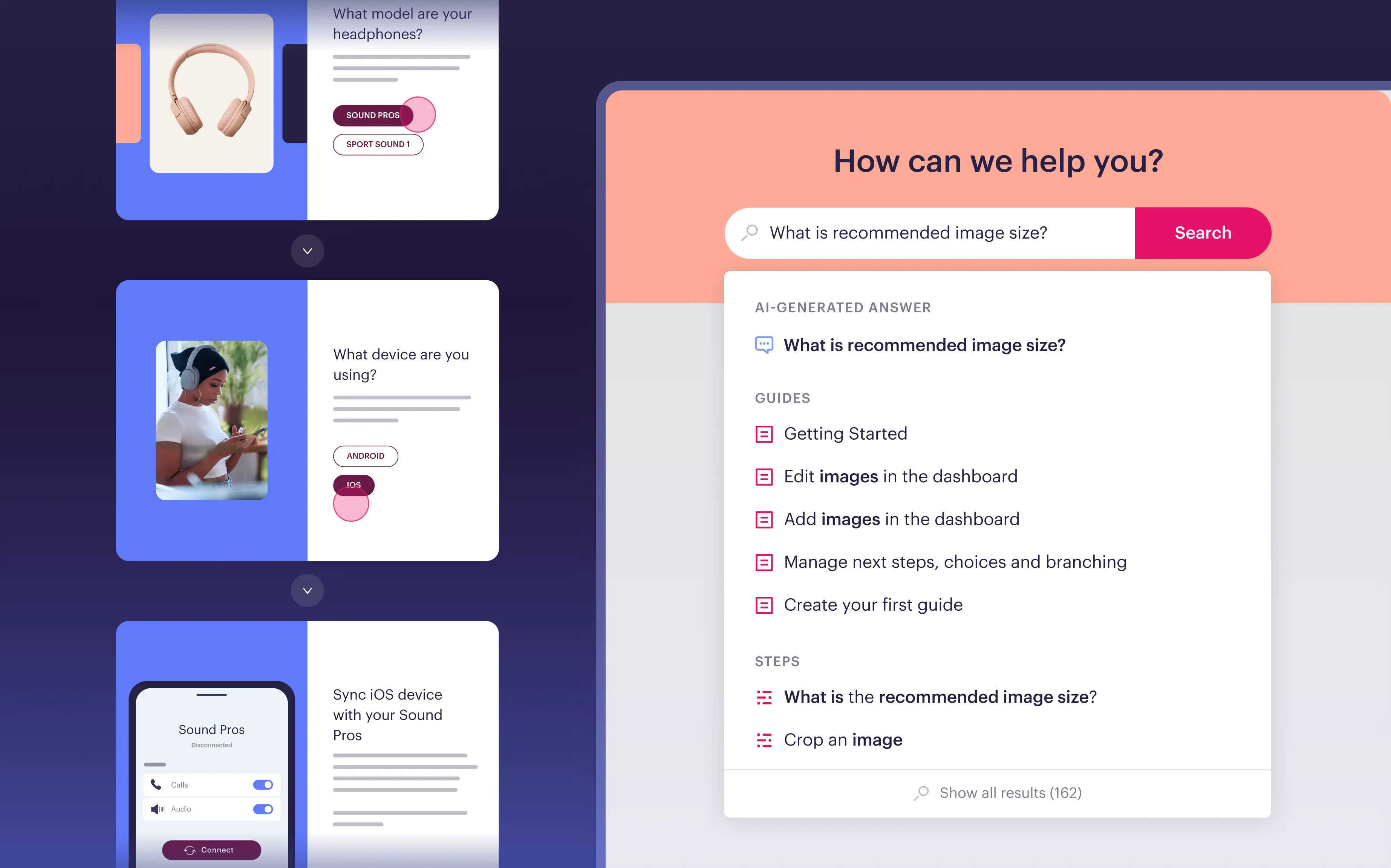 Stonly knowledge base with step-by-step guides
