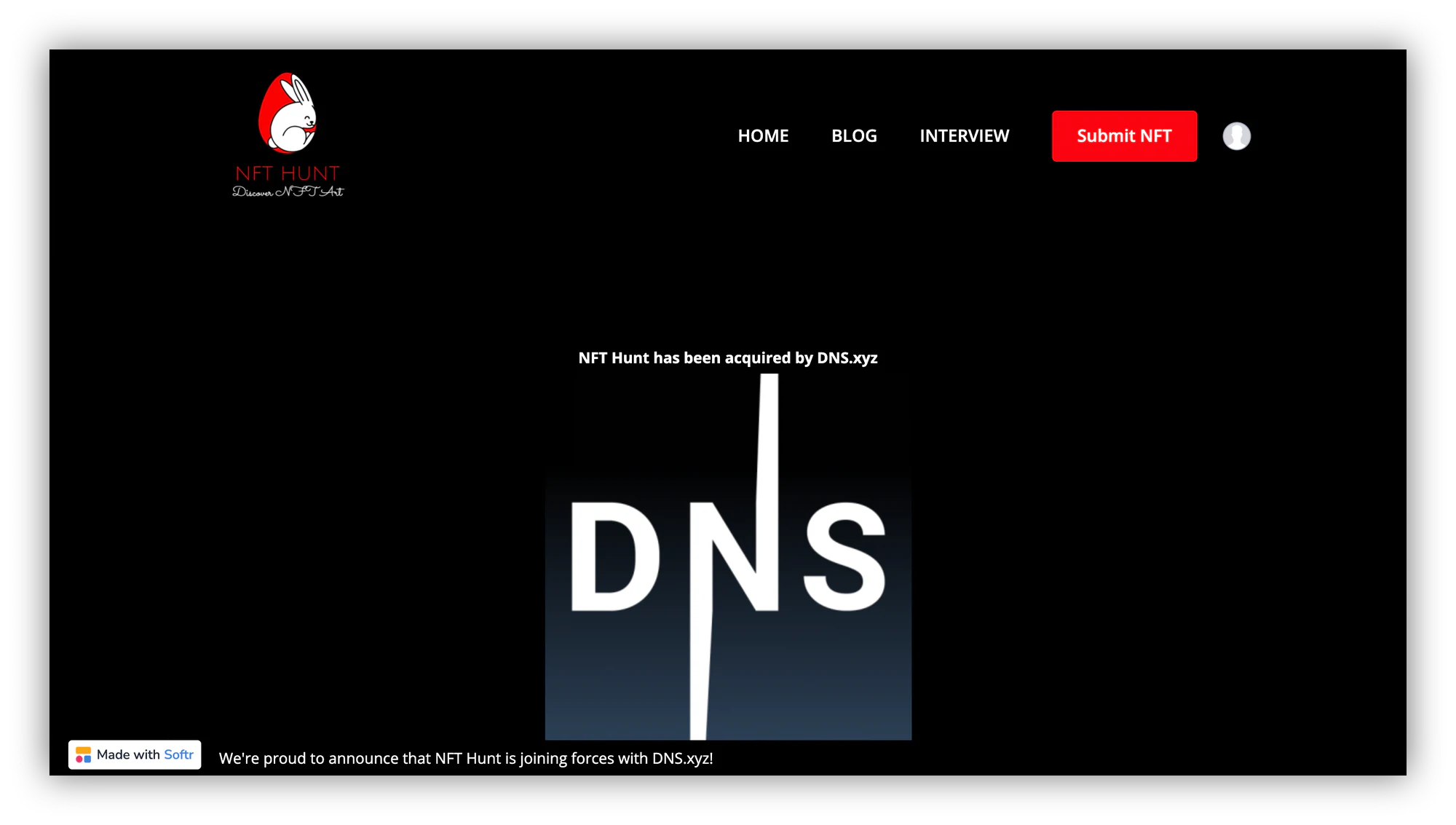Softr Application NFT Hunt Gets Acquired