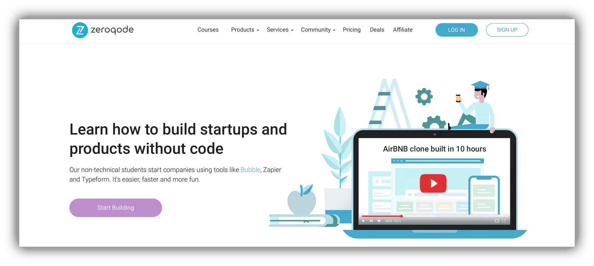 Zeroqode Lab no-code courses overview