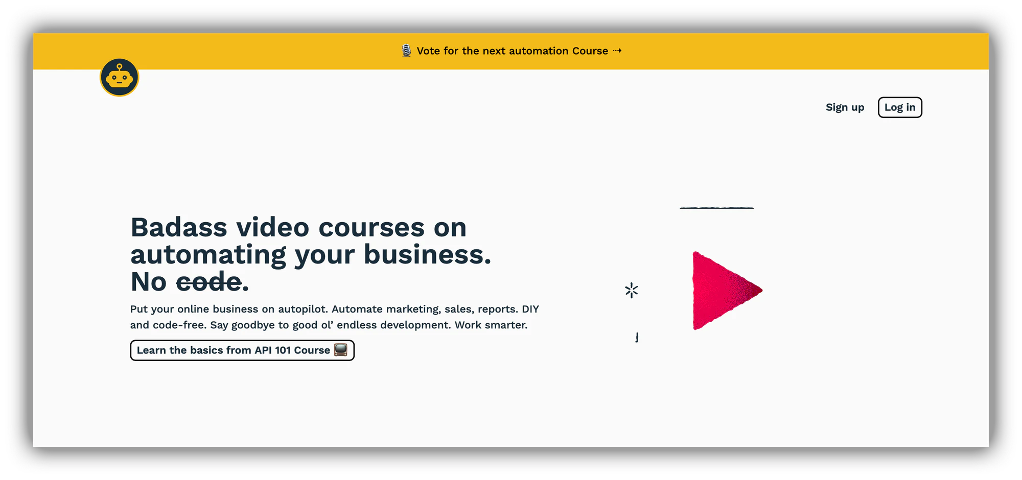 Codeless.how no-code video courses and online classes