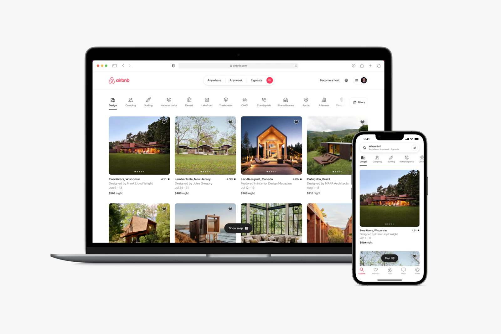 Airbnb web app