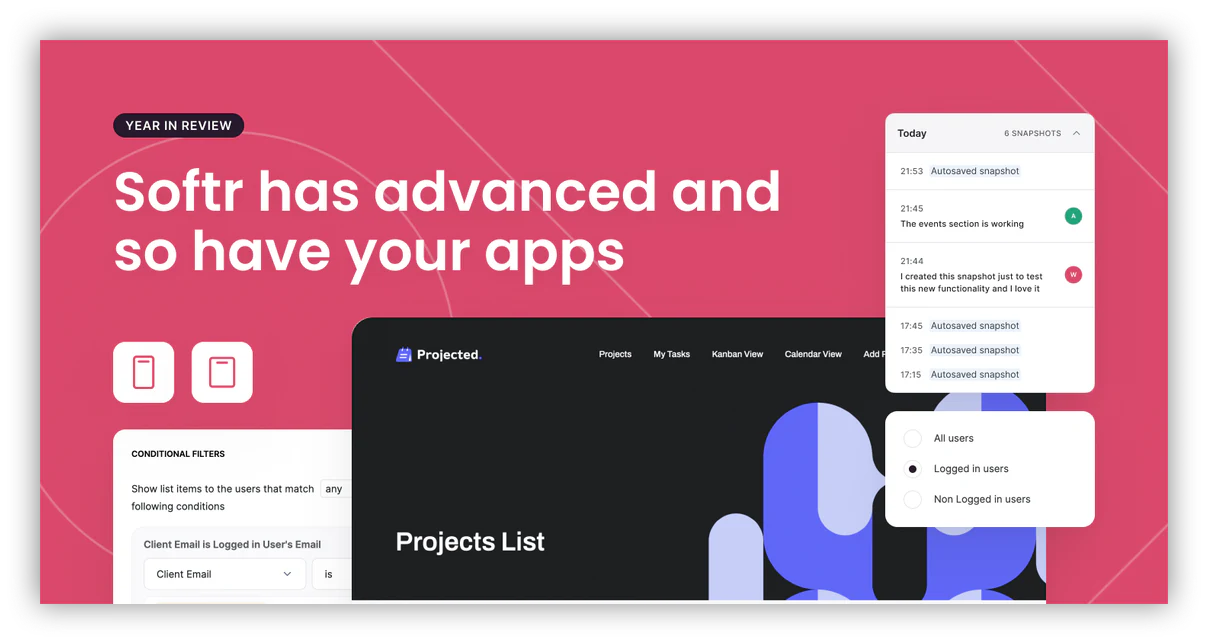 Softr is now used by businesses of all sizes to build sophisticated internal tools