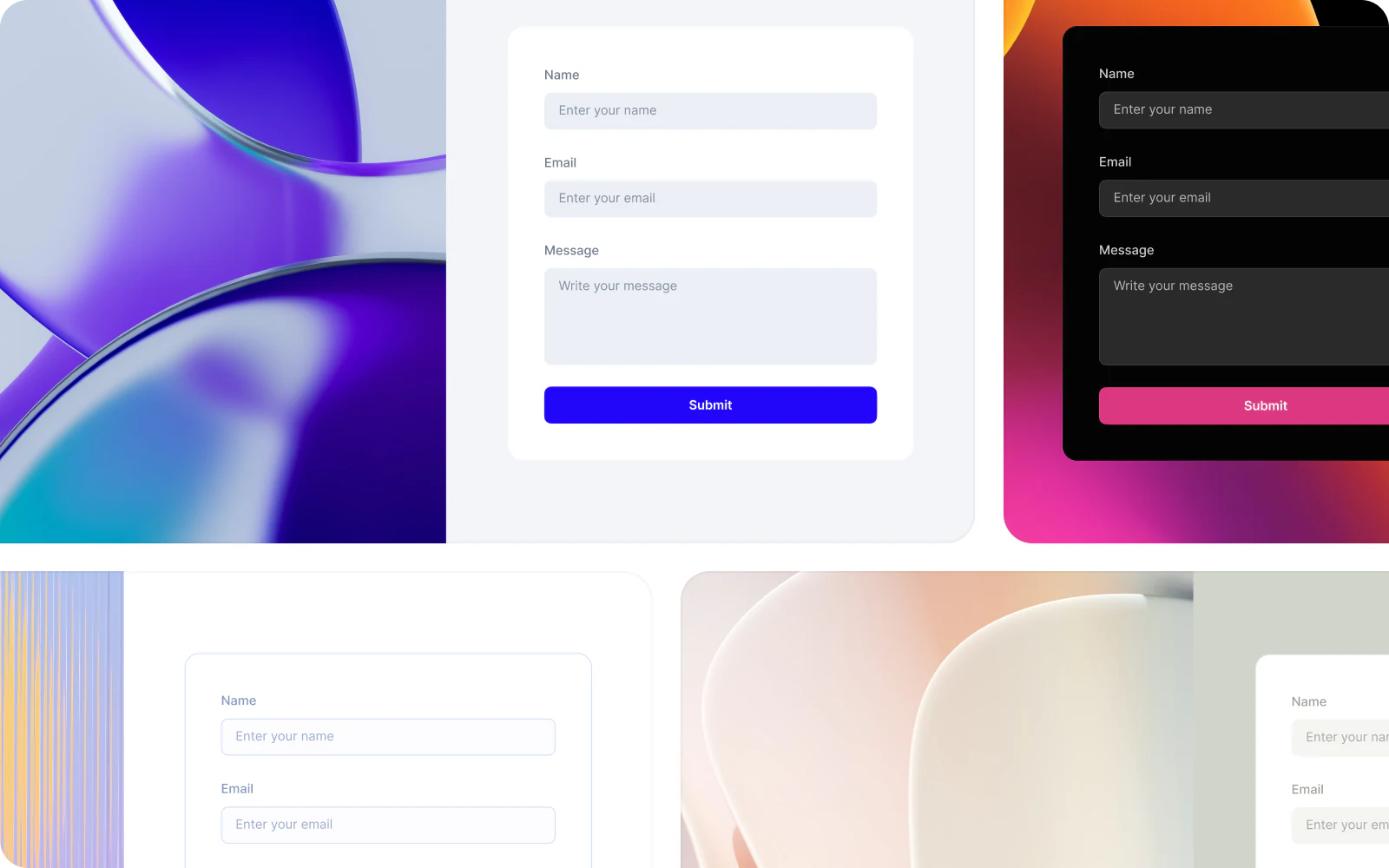 Softr multi-step form builder interface with layout and design customization options