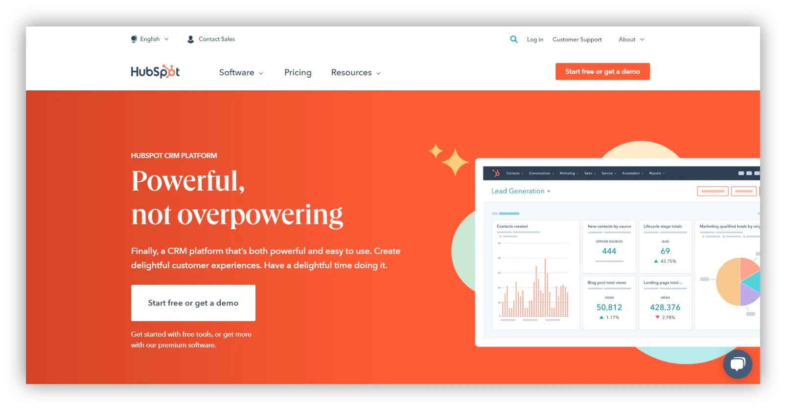 HubSpot CRM is one of the most comprehensive CRM platforms
