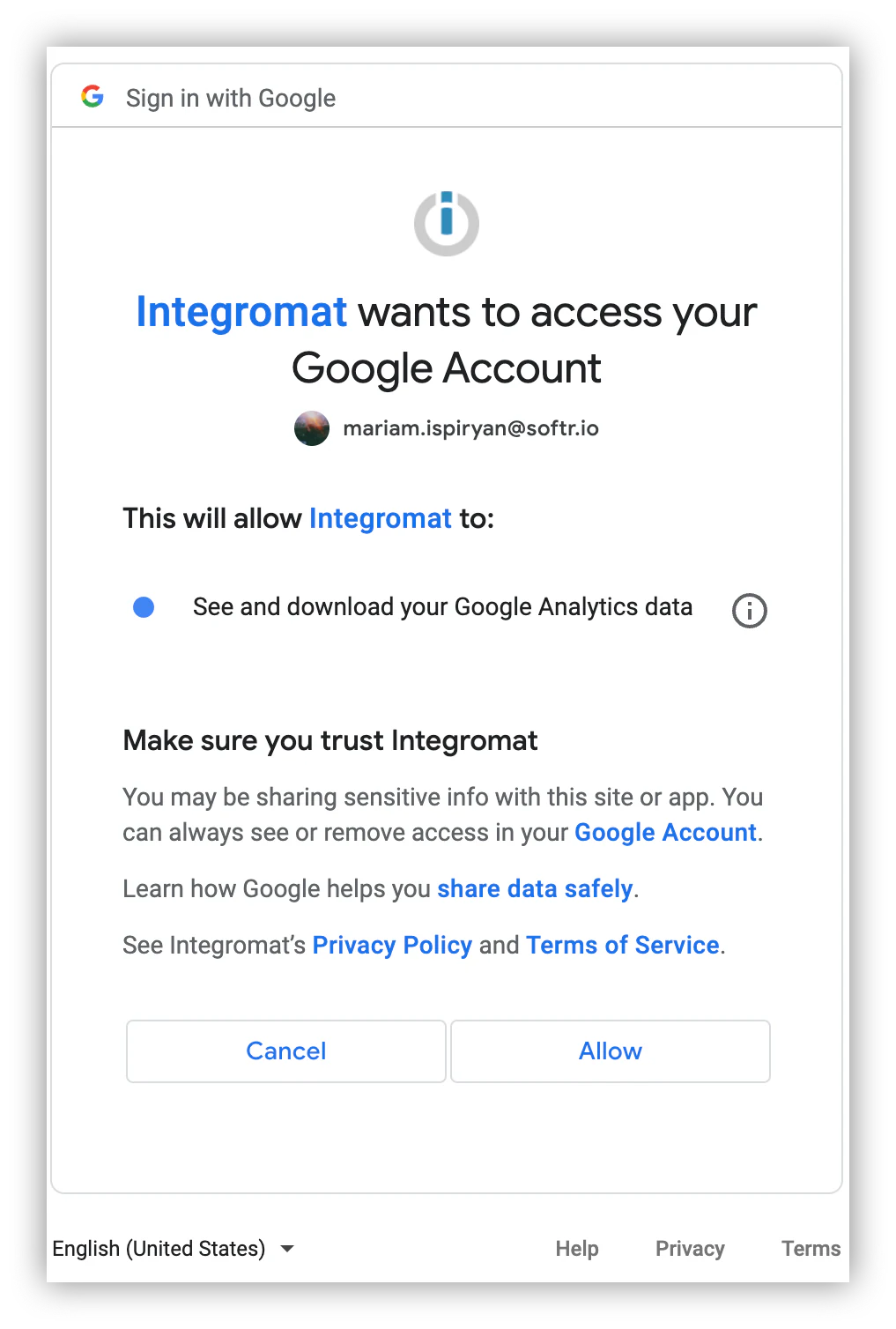 Add a Google Analytics account