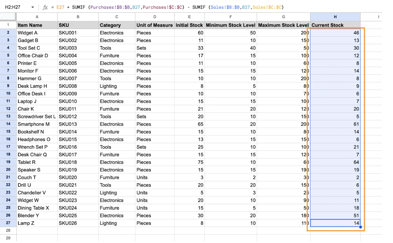 Selecting a range of cells in Google Sheets to apply conditional formatting