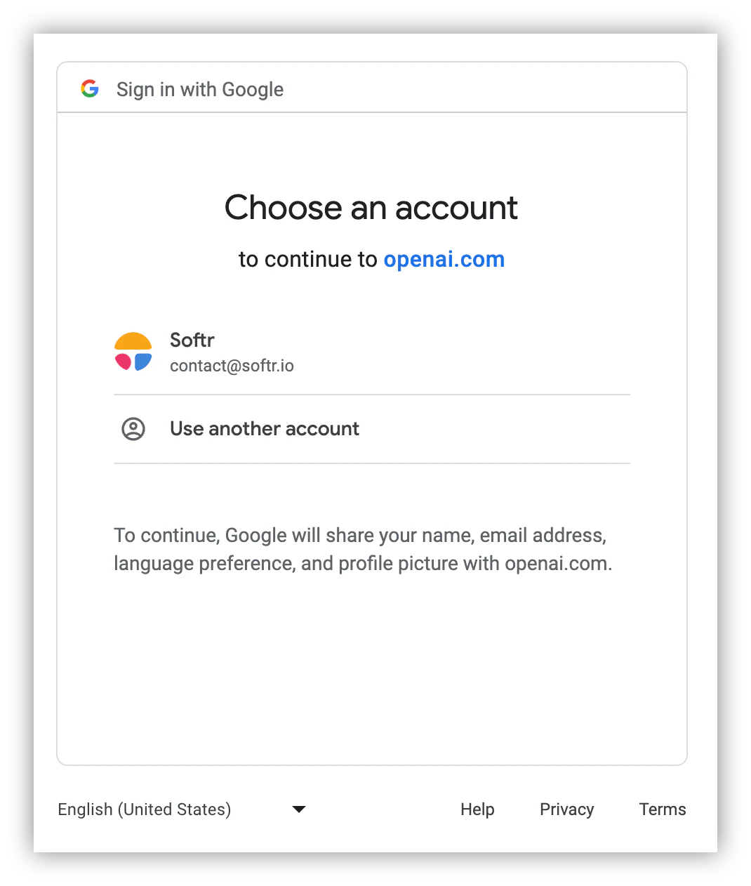 OpenAI sign-up form with email, Google, and Microsoft account options