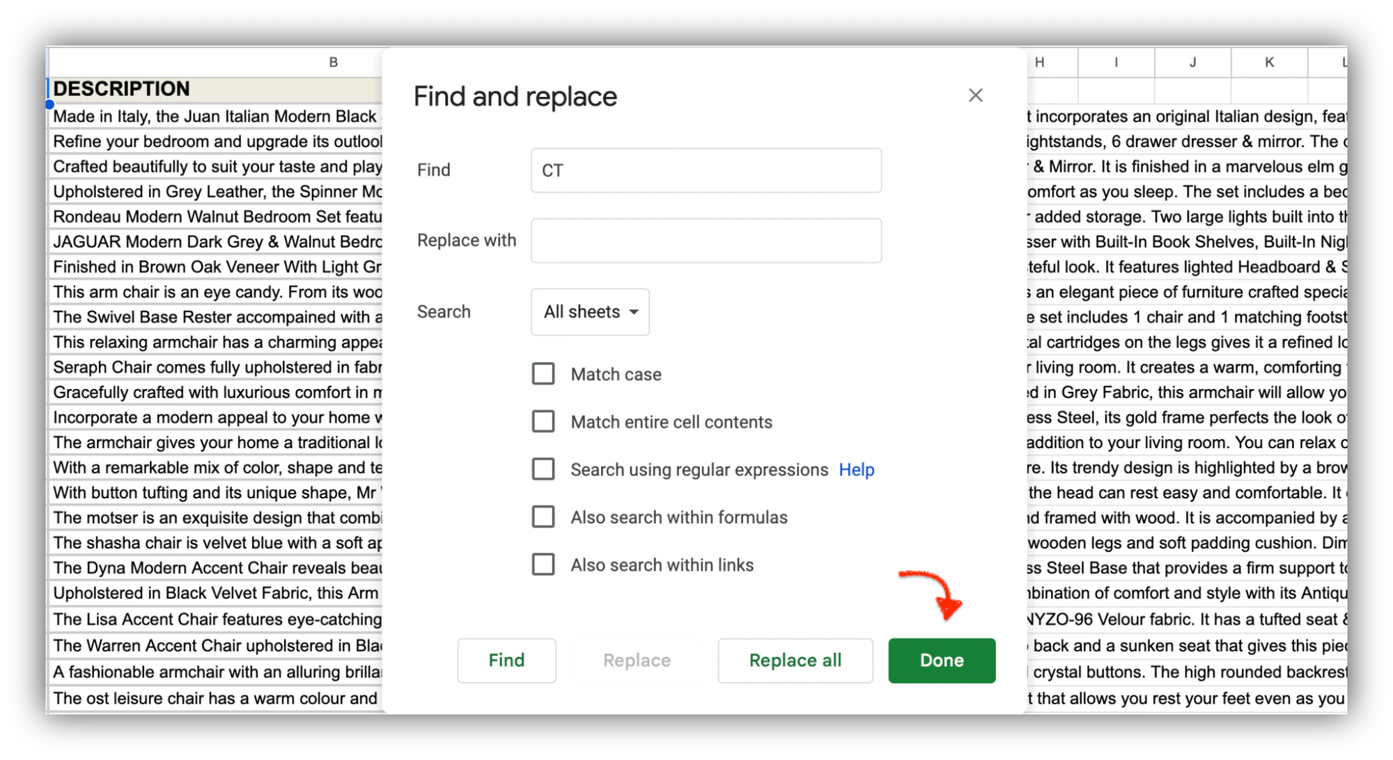 Step 6: Click "Done" when you