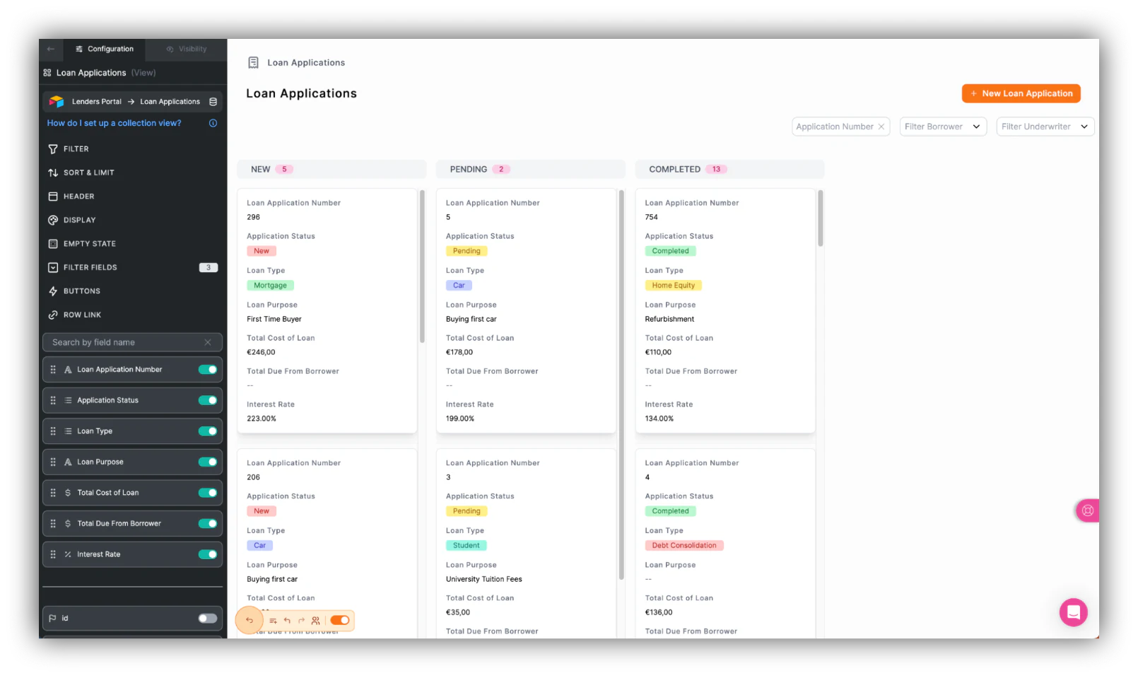 Screenshot of Noloco