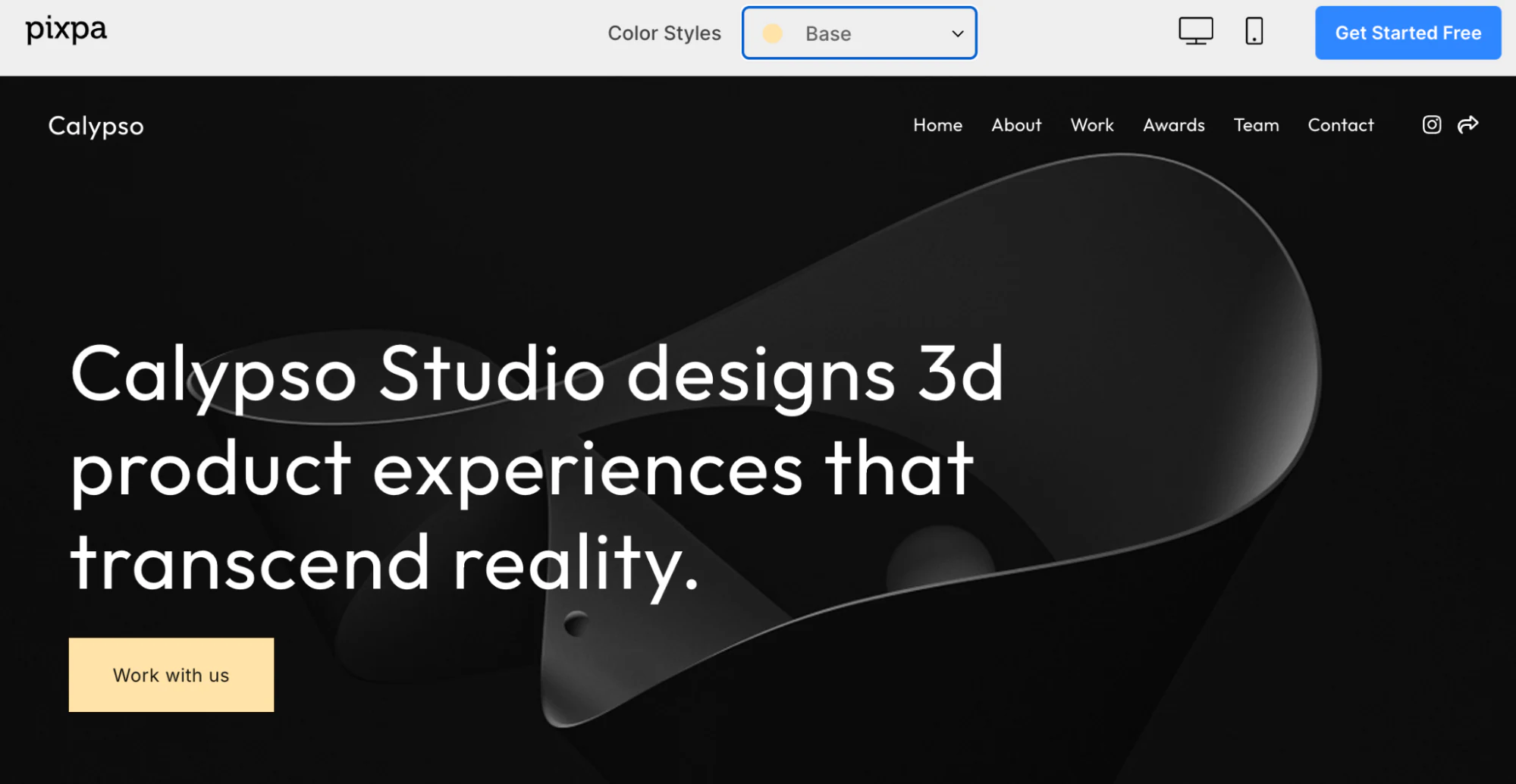 Showcase your creative portfolio with Pixpa
