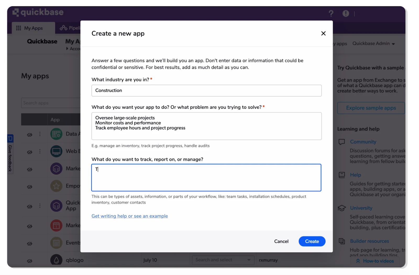 QuickBase is a Bubble alternative