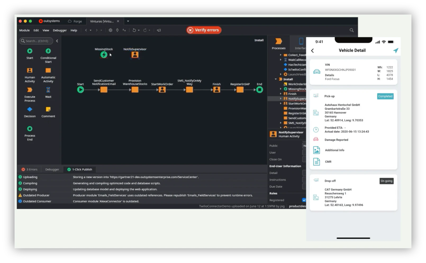 outsystem low-code platform