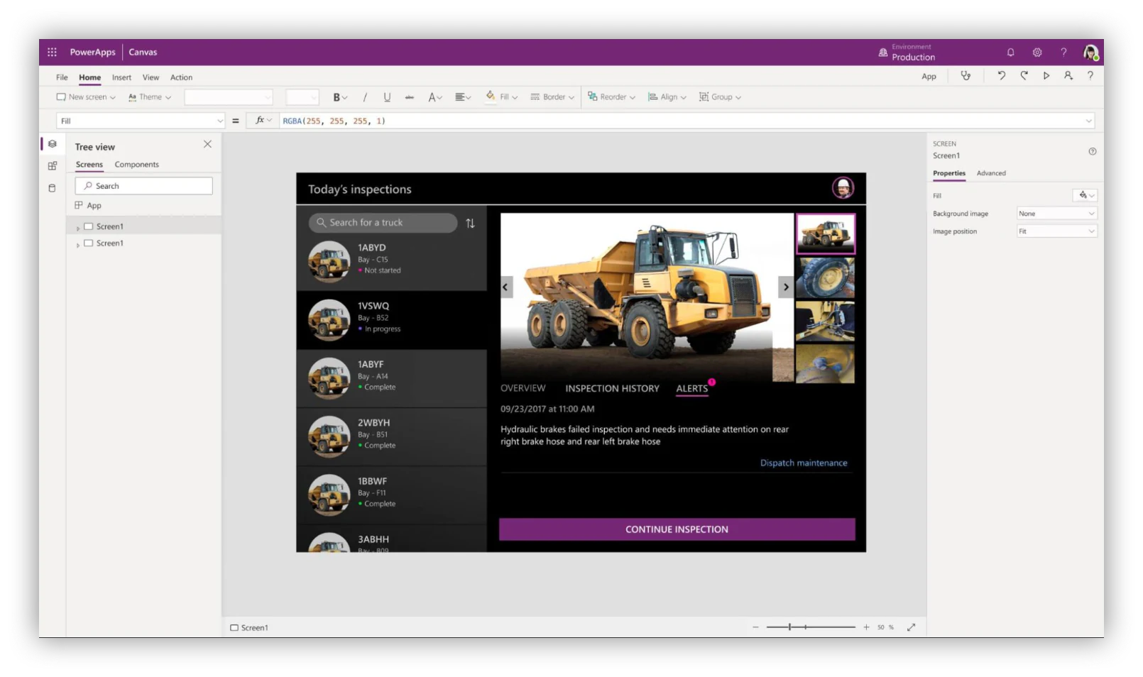 Microsoft Power Apps low-code platform