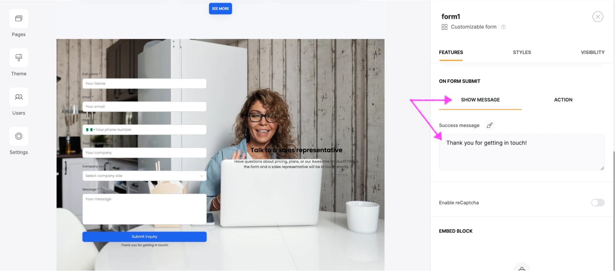 Step 7: Set up Actions