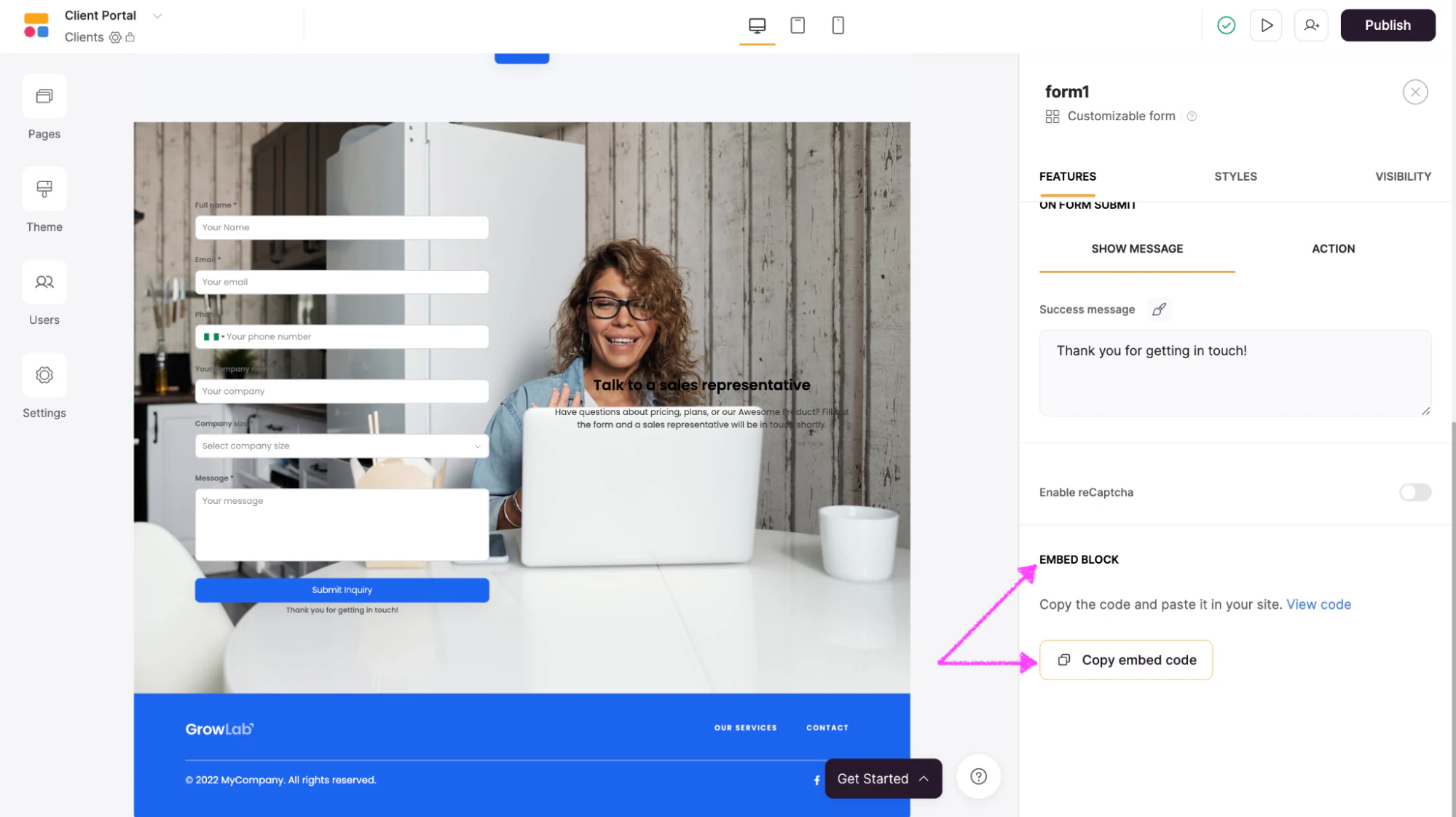 Step 11: Publish and share your form