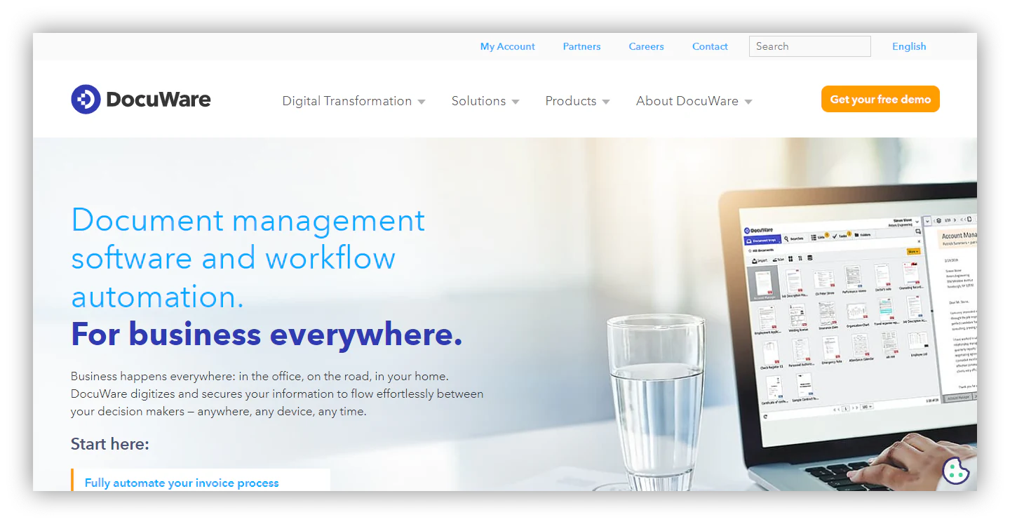 docuwave homepage