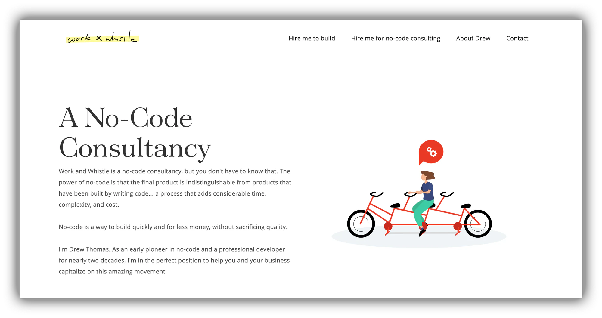 work and whistle no-code agency