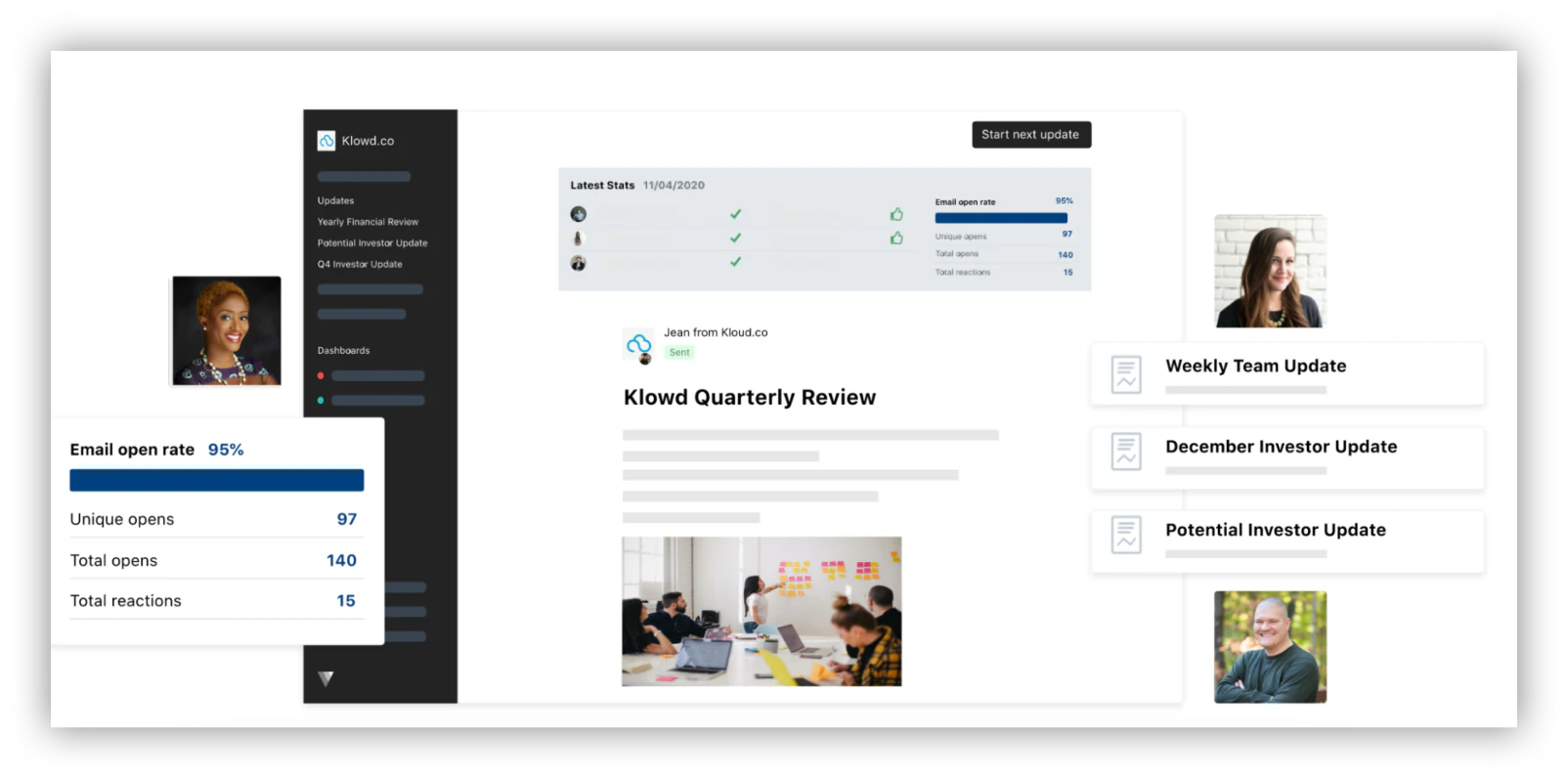 Visible.vc communication and document management