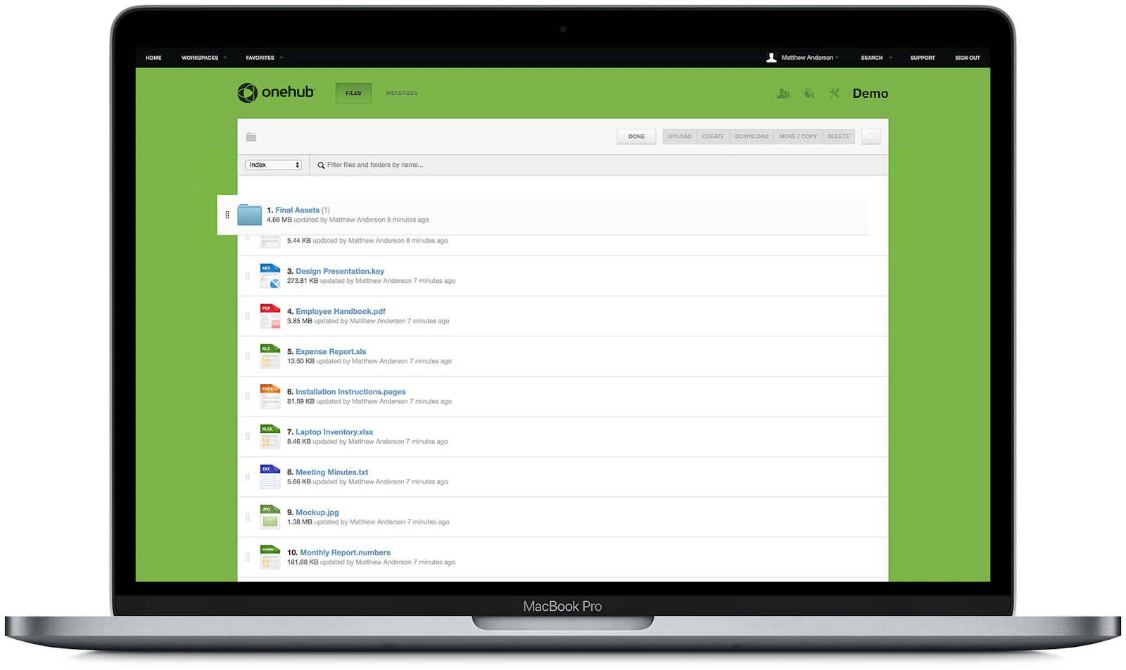 OneHub accounting client portal