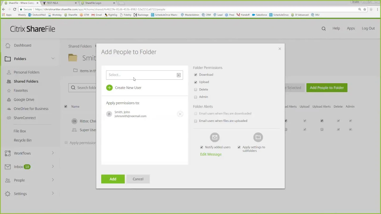 ShareFile accounting client portal