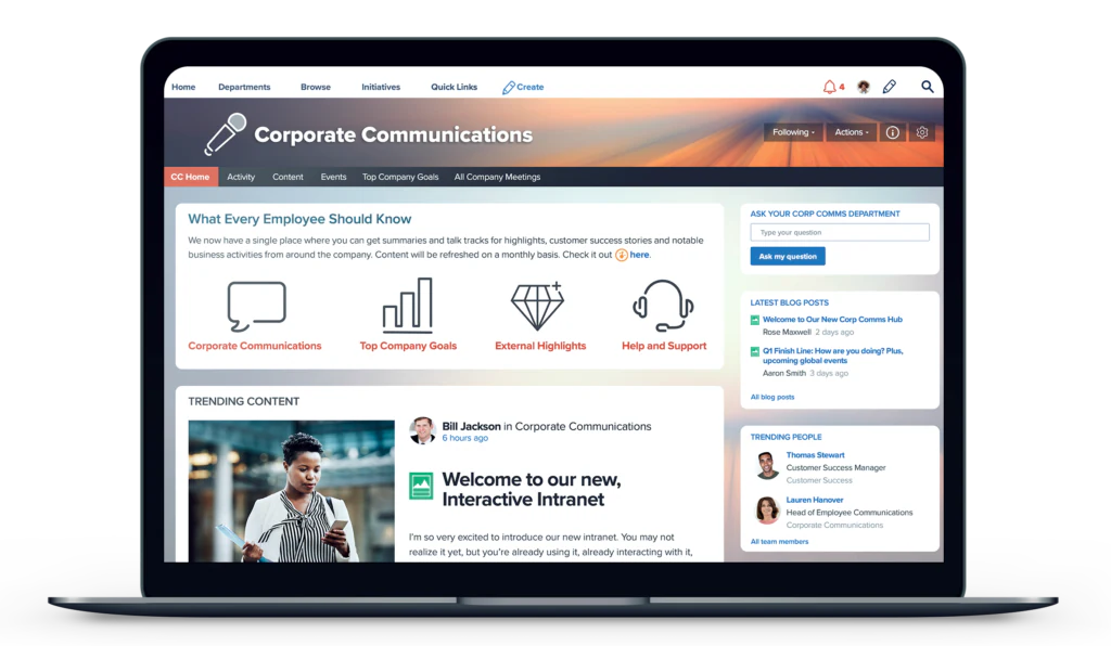 Jive employee portal