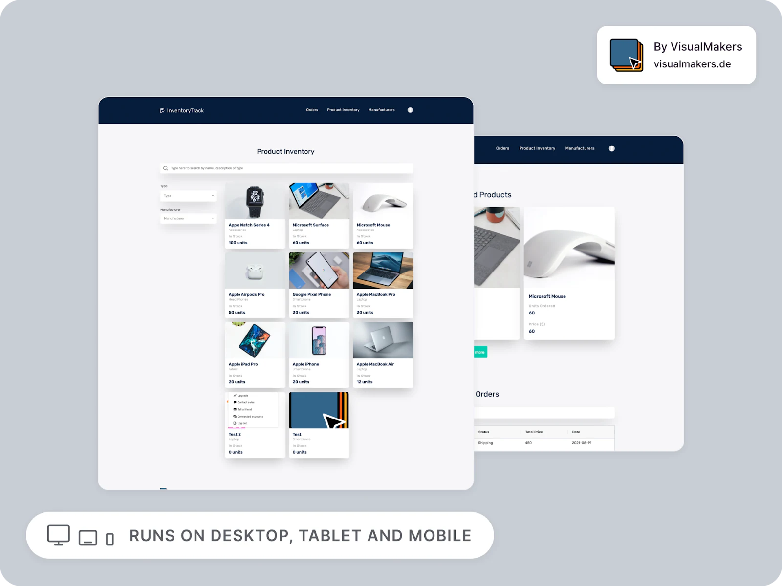 Softr free inventory management template