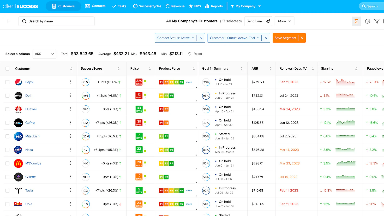 ClientSuccess screenshot