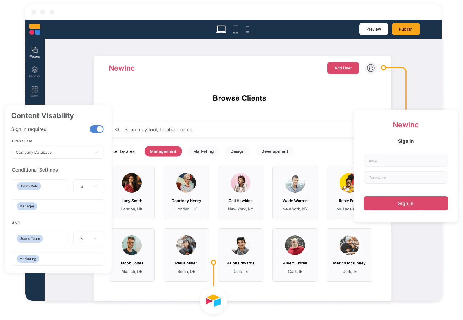 create a client portal