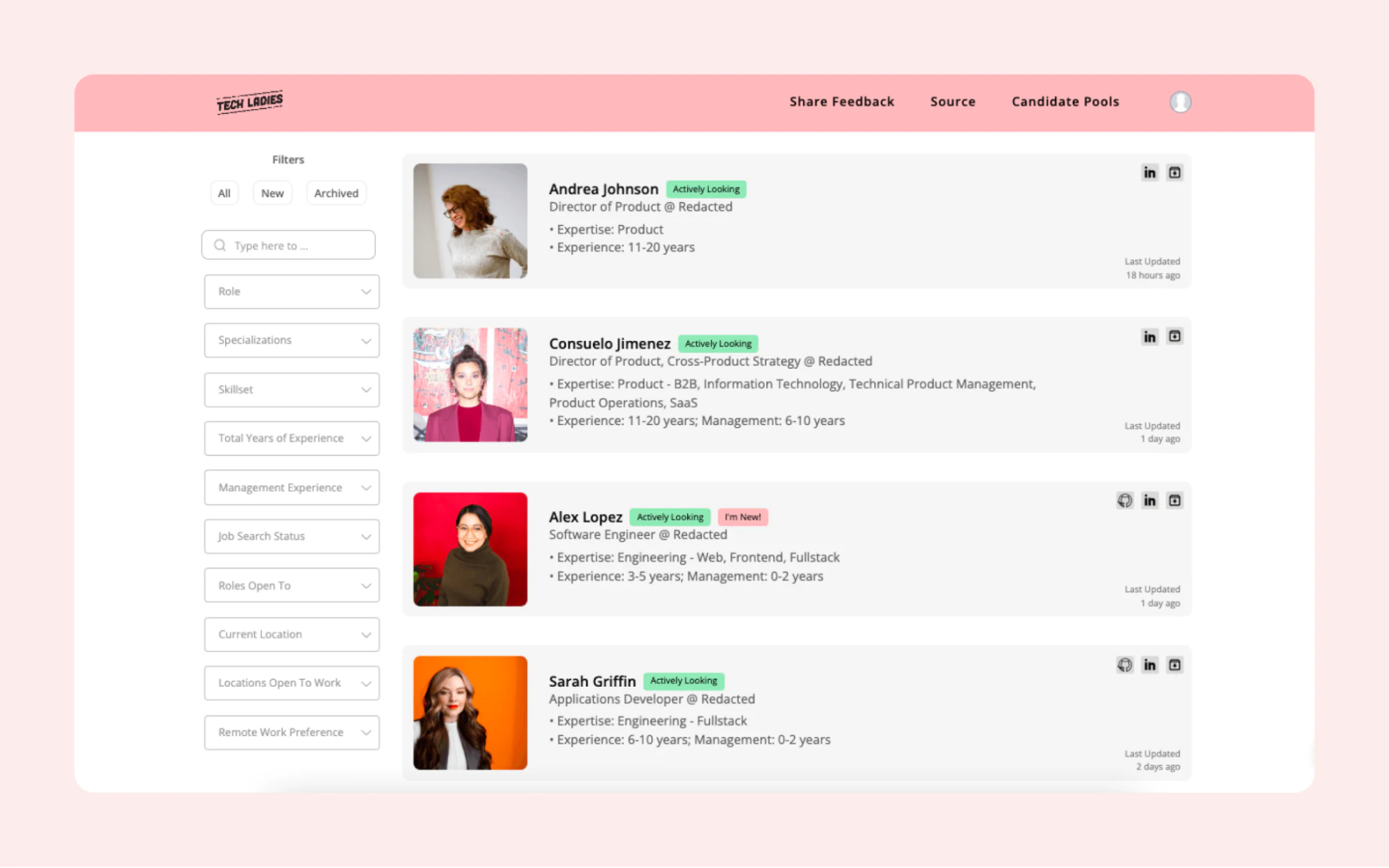 Hiring portal: Tech Ladies