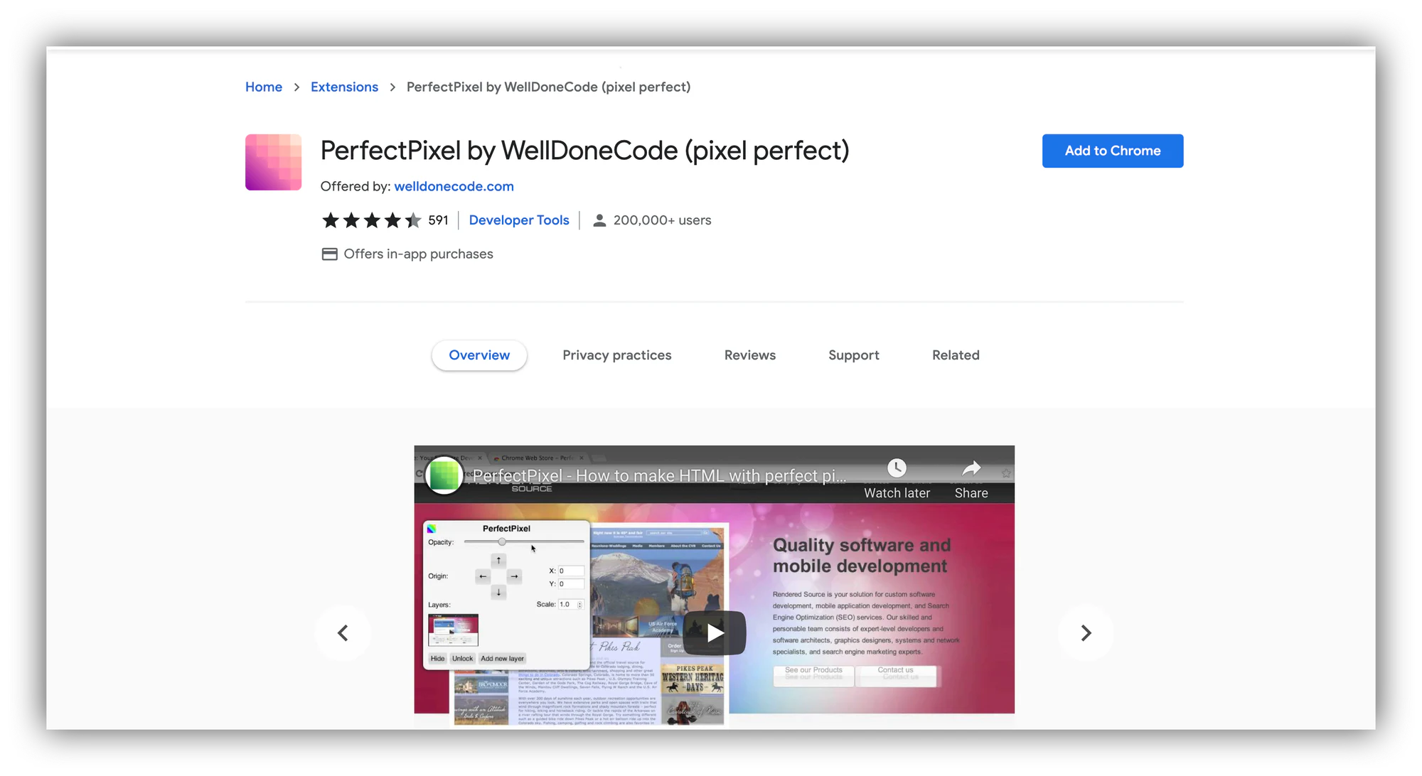 perfect pixel chrome extension