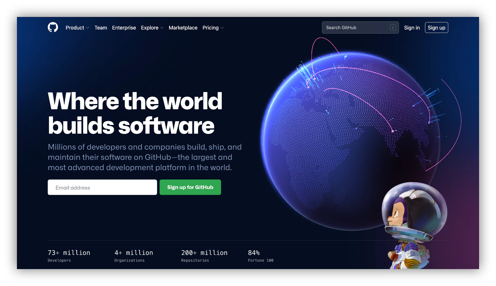 github community homepage