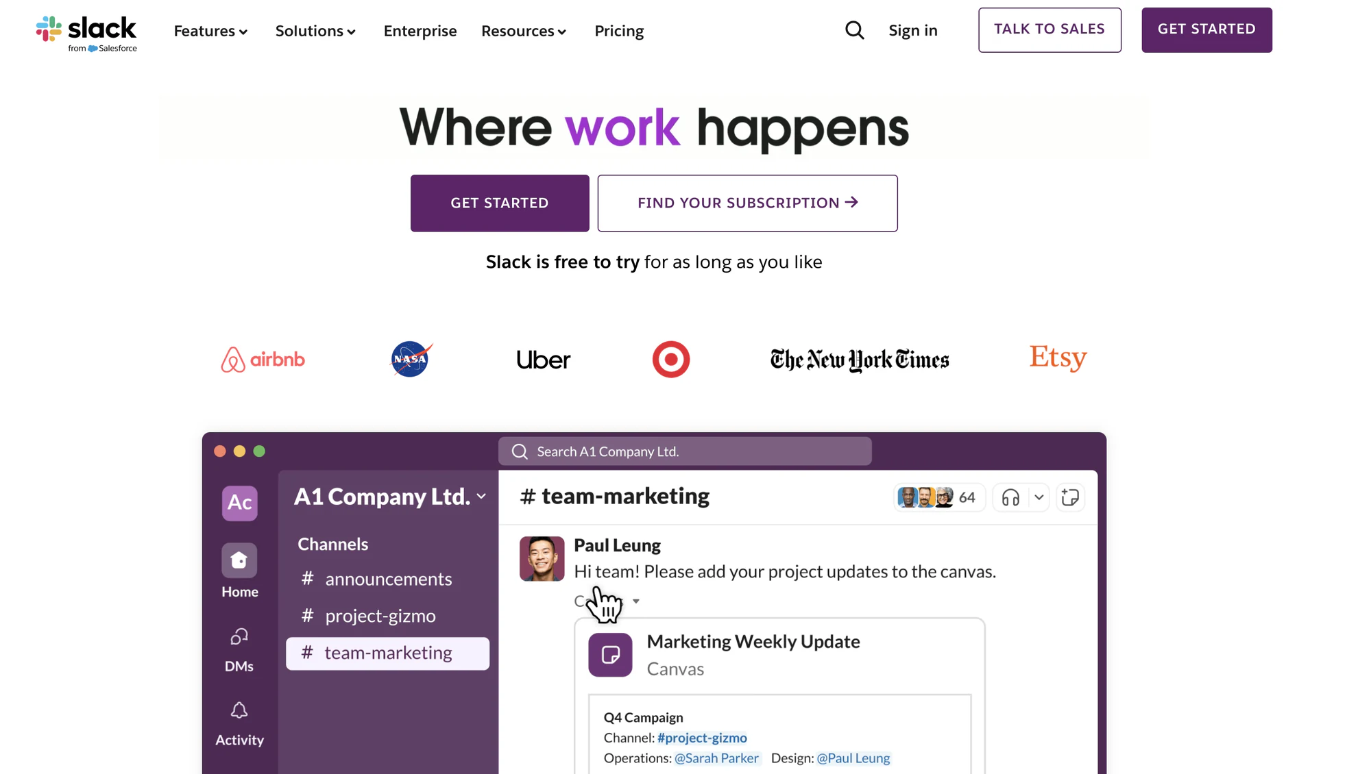 Slack logo alongside the monday.com logo, representing the Slack and monday.com integration
