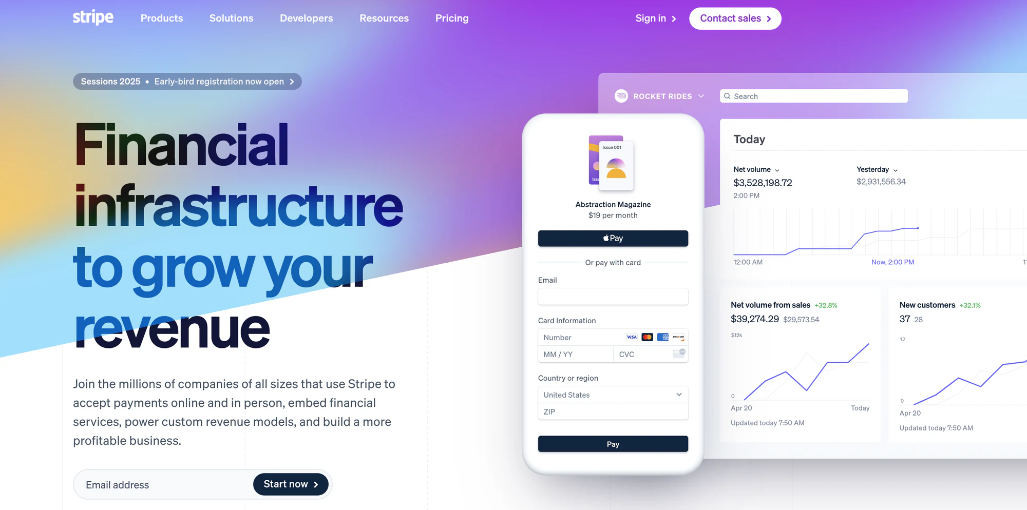 Stripe logo alongside the monday.com logo, representing the Stripe and monday.com integration