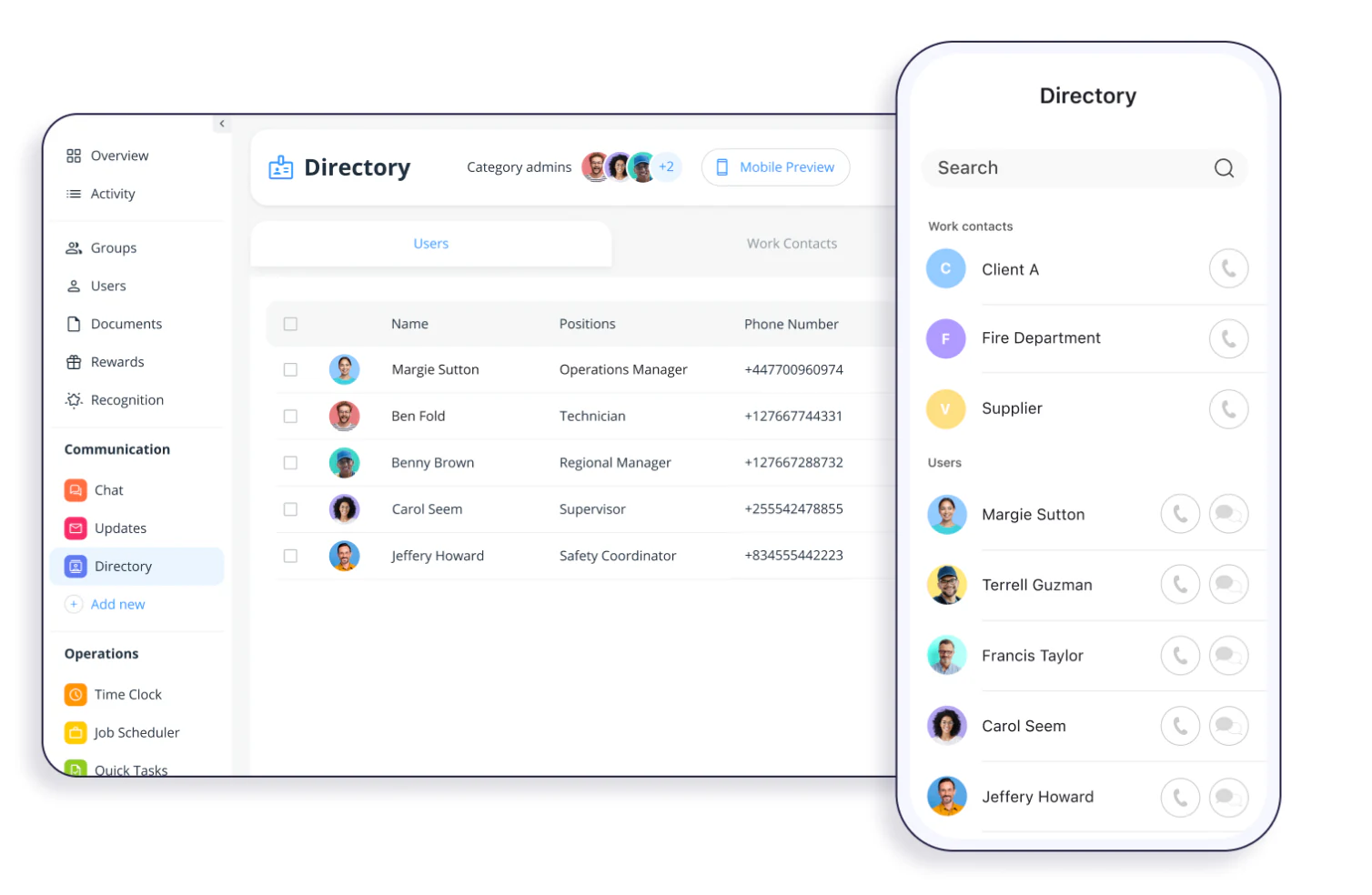Connecteam directory